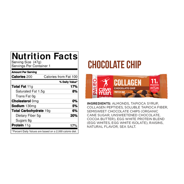 Chocolate Chip Collagen Bars