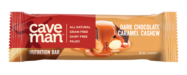 Dark Chocolate Caramel Cashew Nutrition Bars