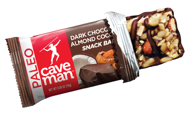 Snack on a gluten-free bar made with clean ingredients like our Dark Chocolate Almond Coconut Minis.